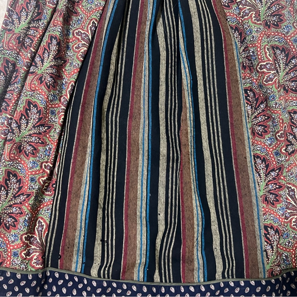 Kenzo rare vintage maxi flared boho hippie 90s wool skirt size S - Picture 11 of 14